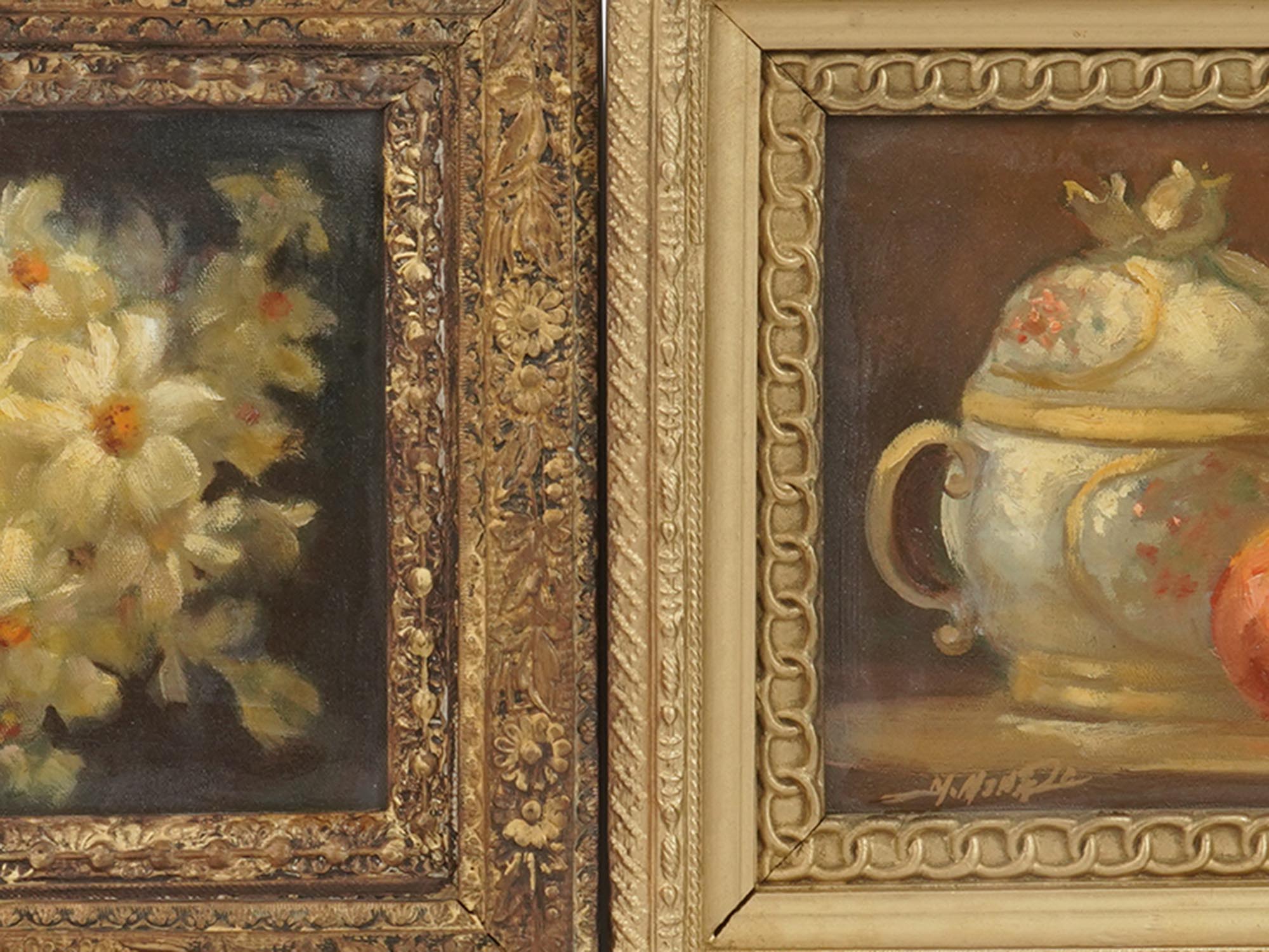 TWO VINTAGE FRAMED STILL LIFE PAINTINGS SIGNED PIC-9